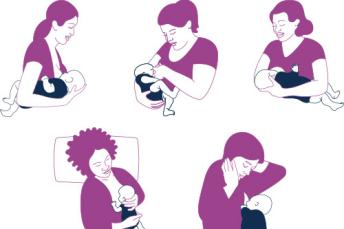 Image of Five Breastfeeding Holds